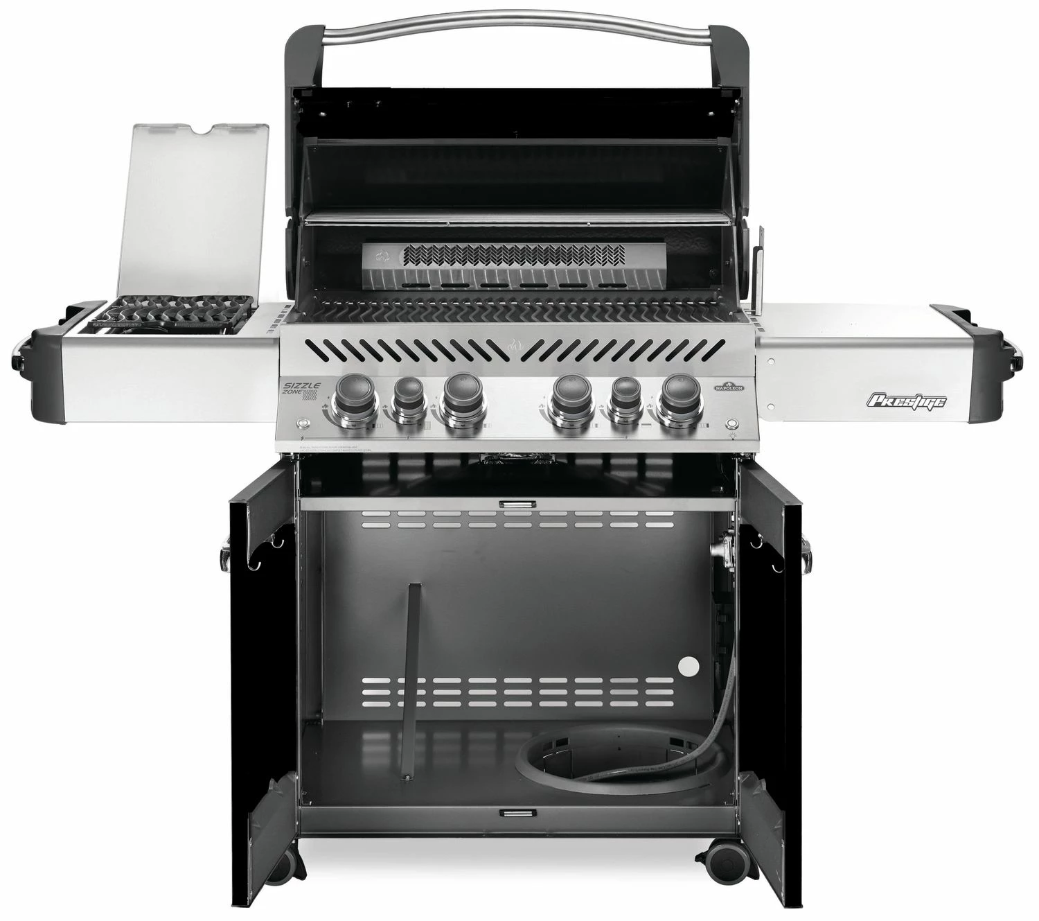 Napoleon Prestige 500 Gasgrill, Schwarz - Mit Safety Glow - X-DEAL Inkl. Grillthermometer, Schneidebrett Und Windschild Für SIZZLE ZONE 5 Napoleon Prestige 500 Gasgrill, Schwarz - Mit Safety Glow - X-DEAL Inkl. Grillthermometer, Schneidebrett Und Windschild Für SIZZLE ZONE – Bild 3