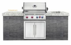 Napoleon Prestige Pro 500-3 Edelstahl Einbaugrill Gas - Inkl. Drehspieß - Modell 2023 -Grillfuerst Speichern Napoleon Prestige Pro 500 Montagebeispiel
