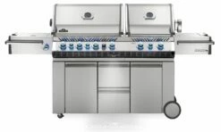 Napoleon Prestige Pro 825-3 Edelstahl Gasgrill Inkl. Drehspieß Und Bodenbeleuchtung + Gratis Napoleon TravelQ PRO285 Kompakt Gasgrill -Grillfuerst Speichern Napoleon Prestige Pro 825 Gasgrill PRO825RSBIPSS