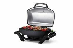 Napoleon TravelQ PRO285E Elektrogrill - Modell 2023 -Grillfuerst Speichern Napoleon TravelQ pro285e Elektrogrill side deckel offen