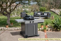 Outdoorchef Gas Kugelgrill Arosa 570 G Evo Black Style - Inkl. Blazing-/Cooking Zone Kit Plus -Grillfuerst Speichern Outdoorchef Arosa 570 G Evo Grey Steel Blazing Zone
