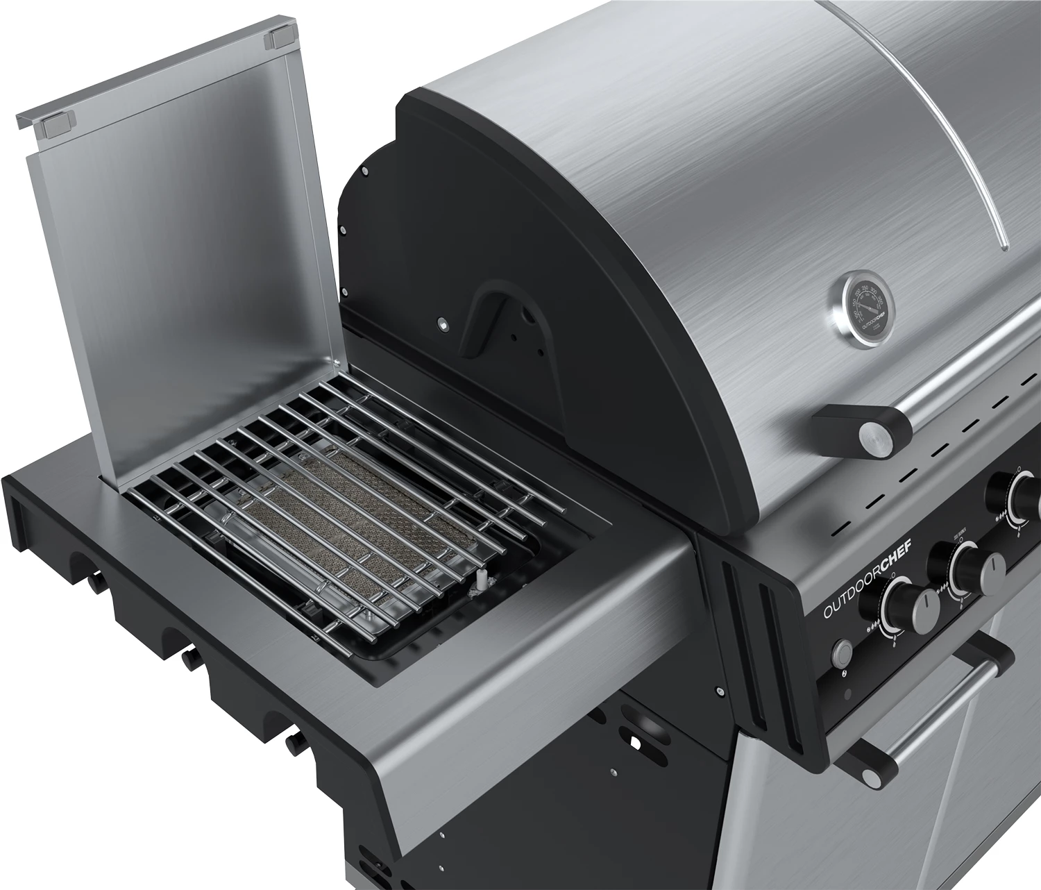 Outdoorchef Dualchef 325 G Gasgrill Mit Seitenkocher + BLAZING ZONE Infrarotbrenner + DGS Gusseisen Grillrost 2 Stk. + DGS Gemüse Grillrost 2 Stk. 17 Outdoorchef Dualchef 325 G Gasgrill Mit Seitenkocher + BLAZING ZONE Infrarotbrenner + DGS Gusseisen Grillrost 2 Stk. + DGS Gemüse Grillrost 2 Stk. – Bild 15