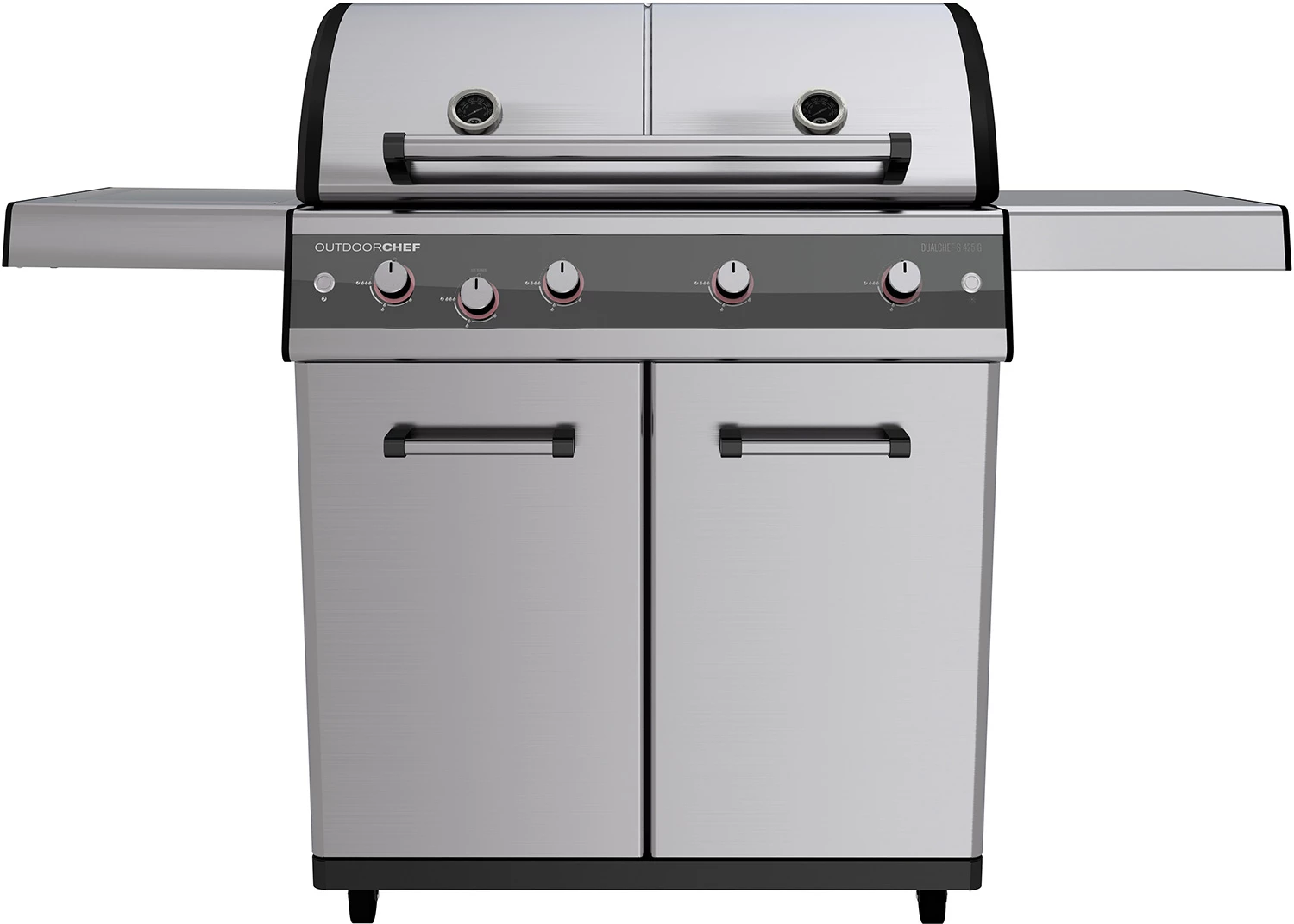 Outdoorchef Dualchef S 425 G Edelstahl Gasgrill Mit Seitenkocher + BLAZING ZONE Infrarotbrenner 3 Outdoorchef Dualchef S 425 G Edelstahl Gasgrill Mit Seitenkocher + BLAZING ZONE Infrarotbrenner