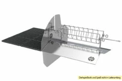 Outdoorchef Dualchef S 425 G Edelstahl Gasgrill Mit Seitenkocher + BLAZING ZONE Infrarotbrenner 27 Outdoorchef Dualchef S 425 G Edelstahl Gasgrill Mit Seitenkocher + BLAZING ZONE Infrarotbrenner -Grillfuerst Speichern Outdoorchef Dualchef Heat Diffuser Drehspiess 2