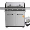 Outdoorchef Dualchef S 425 G Edelstahl Gasgrill Mit Seitenkocher + Blazing Zone Infrarotbrenner + DGS Gusseisen Grillrost 2 Stk. + DGS Gemüse Grillrost 2 Stk. -Grillfuerst Speichern Outdoorchef Dualchef S 425 G Blazing Zone Upgrade Kit