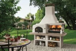 Palazzetti Grillkamin Gargano 3 Mit Pizzaofen Inkl. Montagematerial