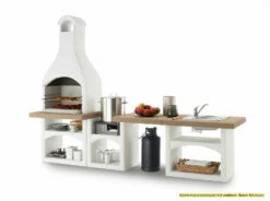 Palazzetti Outdoor Küche: Modul Mit Spüle Für Brioni Grillkamin Inkl. Montagematerial