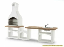 Palazzetti Outdoor Küche: Modul Grillkamin Brioni Inkl. Montagematerial -Grillfuerst Speichern Palazzetti Grillkamin Brioni Outdoor Kueche Kombi 1