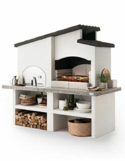 Palazzetti Grillkamin New Zealand 2 Mit Pizzaofen Inkl. Montagematerial -Grillfuerst Speichern Palazzetti Grillkamin New Zealand 2