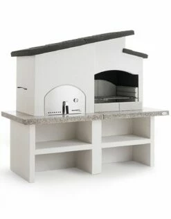 Palazzetti Grillkamin New Zealand 2 Mit Pizzaofen Inkl. Montagematerial