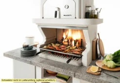 Palazzetti Grillkamin Pamplona Mit Pizzaofen Inkl. Montagematerial -Grillfuerst Speichern Palazzetti Grillkamin Pamplona Feuerraum