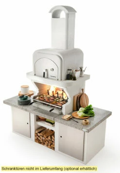 Palazzetti Grillkamin Pamplona Mit Pizzaofen Inkl. Montagematerial -Grillfuerst Speichern Palazzetti Grillkamin Pamplona mit Tueren Beispiel