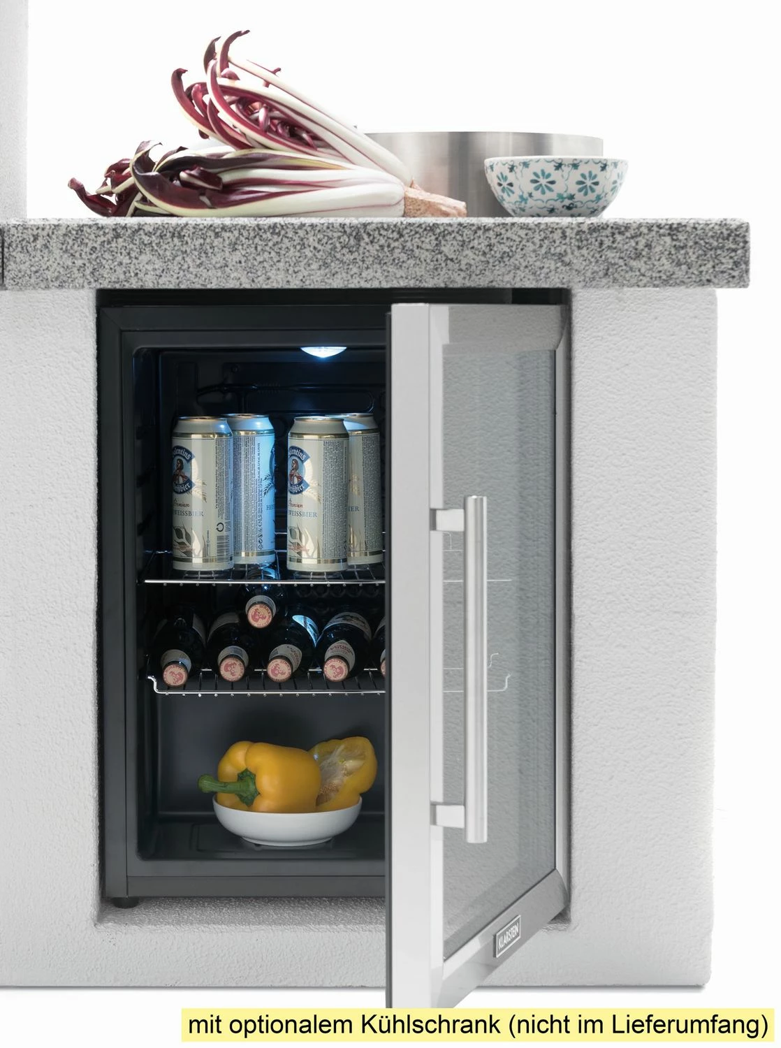 Palazzetti Outdoor Küche: Modul Schrank - Granit Grau - Inkl. Montagematerial 4 Palazzetti Outdoor Küche: Modul Schrank - Granit Grau - Inkl. Montagematerial – Bild 2