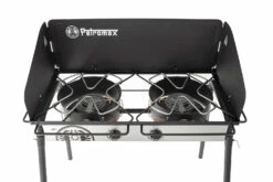 Petromax Gastisch / Gaskocher GE90 Mit Mehrfachbrenner -Grillfuerst Speichern Petromax Gastisch ge90 von oben Doppelbrenner