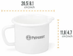 Petromax Emaille Milchtopf / 1400 Ml / Weiß -Grillfuerst Speichern Petromax Milchtopf Emaille 1400ml weiss Abmessungen