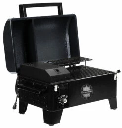 Pit Boss Pelletgrill Navigator 150 -Grillfuerst Speichern Pit Boss Pelletgrill Navigator 150 10805 Deckel offen Hopper