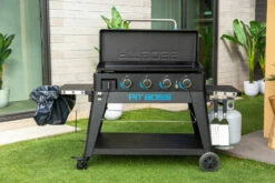 Pit Boss Plancha Grill Ultimate Plancha 4-Brenner - Mit Untergestell -Grillfuerst Speichern Pit Boss Planchagrill Ultimate 4 Brenner Abfallhalter