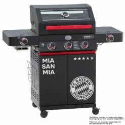 Rösle Videro G3-S VARIO+ Schwarz Gasgrill - FC Bayern Edition - Inkl. FC Bayern Abdeckhaube, Barbecue Grillzange Und Burgerpresse -Grillfuerst Speichern Roesle FC Bayern Grill Videro G3 S Aufkleber 1