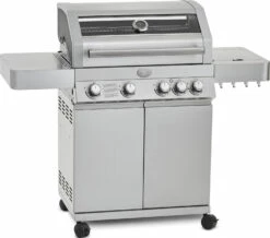 Rösle Gasgrill Videro G4 Edelstahl - Modell 2023 Inkl. Abdeckhaube