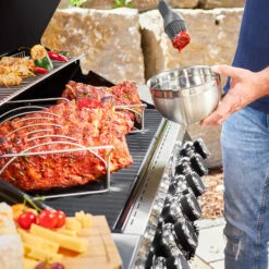 Rösle Gasgrill Videro G6-S VARIO+ Schwarz - Modell 2023 - SMART Deal Inkl. Grillfürst Grill Control -Grillfuerst Speichern Roesle Gasgrill Videro G6 S Mood Grillflaeche 1