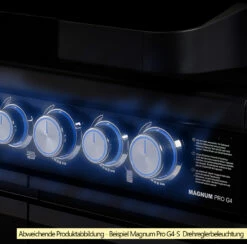 Rösle Gasgrill Magnum PRO G3 - X-DEAL Inkl. Abdeckhaube, Gusseisen Grillplatte Und Drehspieß - Modell 2023 21 Rösle Gasgrill Magnum PRO G3 - X-DEAL Inkl. Abdeckhaube, Gusseisen Grillplatte Und Drehspieß - Modell 2023 -Grillfuerst Speichern Roesle Magnum Pro Drehregler beleuchtet Beispiel G4 S