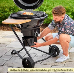 Rösle Holzkohlegrill Kugelgrill No.1 F60 Air Nero Jubiläumsmodell -Grillfuerst Speichern Roesle No1 Holzkohle Kugelgrill AIR F60 Nero Ascheschale