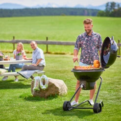 Rösle Holzkohlegrill Kugelgrill No.1 F60 Air Nero Jubiläumsmodell -Grillfuerst Speichern Roesle No1 Holzkohle Kugelgrill AIR F60 Nero Jubilaeum