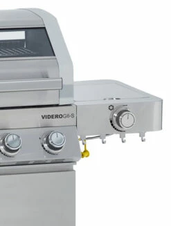 Rösle Gasgrill Videro G6-S VARIO+ - Limited Edition Modell 2023 - SMART Deal Inkl. Grillfürst Grill Control + Abdeckhaube Und Grillplatte -Grillfuerst Speichern Roesle Videro 25528 G6 S Edelstahl Seitenkocher abklappbar 1