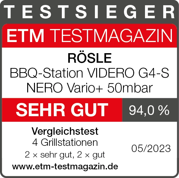 Rösle Gasgrill BBQ-Station Videro G4-S Vario+ Nero Schwarz - Modell 2023 - X-DEAL Inkl. Abdeckhaube 5 Rösle Gasgrill BBQ-Station Videro G4-S Vario+ Nero Schwarz - Modell 2023 - X-DEAL Inkl. Abdeckhaube – Bild 3