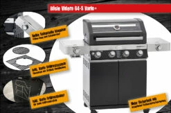 Rösle Gasgrill Videro G4-S VARIO+ Schwarz - Modell 2023 - SMART Deal Inkl. Grillfürst Grill Control + Abdeckhaube Und Grillplatte -Grillfuerst Speichern Roesle Videro G4 S Vario Highlights 3