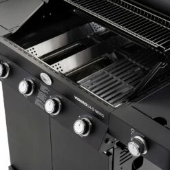 Rösle Gasgrill BBQ-Station Videro G4-S Vario+ Nero Schwarz - Modell 2023 - SMART Deal Inkl. Grillfürst Grill Control + Abdeckhaube Und Grillplatte -Grillfuerst Speichern Roesle Videro G4 S Vario NERO matt schwarz Gusseisenroste 3