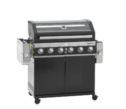 Rösle Gasgrill Videro G6-S VARIO+ Schwarz - Modell 2023 - X-DEAL Inkl. Abdeckhaube, Grillplatte Und Drehspieß -Grillfuerst Speichern Roesle Videro G6 S Vario schwarz 25527 klappbar 2