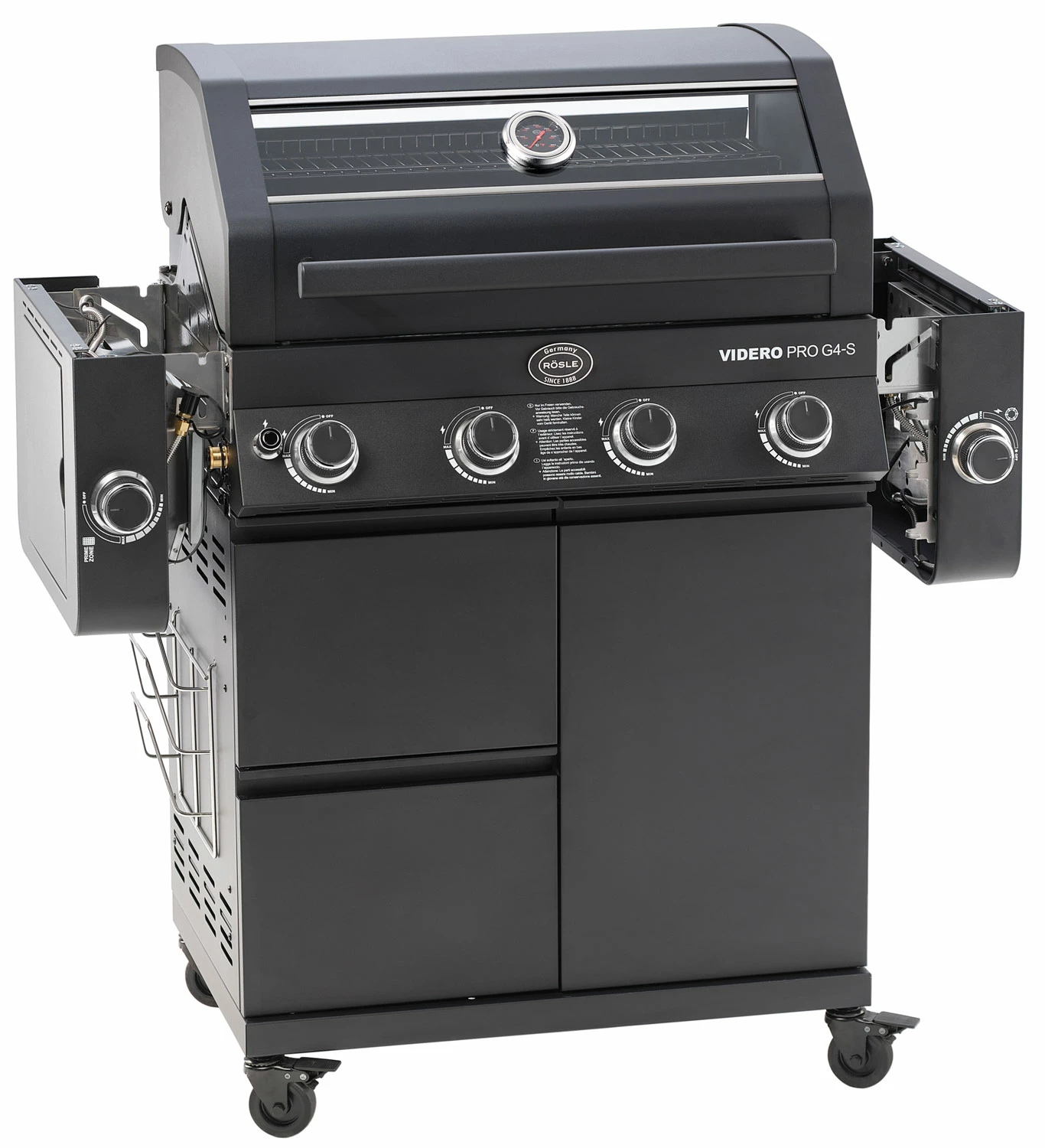 Rösle Gasgrill Videro Pro G4-S Vario+ Mattschwarz - Modell 2023 4 Rösle Gasgrill Videro Pro G4-S Vario+ Mattschwarz - Modell 2023 – Bild 2