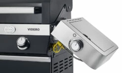 Rösle Gasgrill Videro G4-S VARIO+ Schwarz - Modell 2023 -Grillfuerst Speichern Roesle Videro schwarz klappbare Seitenteile Seitenkocher 4
