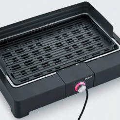 Severin Elektro Tischgrill Mit Grillplatte - 2.200 Watt -Grillfuerst Speichern Severin Elektro Tischgrill Grillplatte Detail