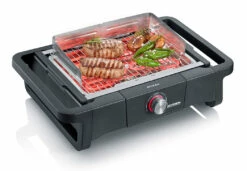 Severin Elektro Tischgrill STYLE Evo - 2.500 Watt -Grillfuerst Speichern Severin Elektro Tischgrill Style Evo PG8123 Grillgut