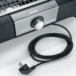Severin Elektro Tischgrill SENOA Boost - Boost Zone 500°C - 3.000 W -Grillfuerst Speichern Severin Senoa boost s PG8113 Zuleitung