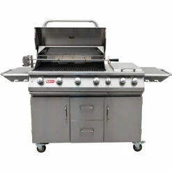 BULL 7 Burner Premium - Gasgrill Mit Infrarot Backburner, Seitenkochstelle Und Rotisserie