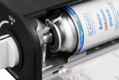 CADAC Camping Gasgrill Safari Chef 30 Compact - Kartuschenbetrieb -Grillfuerst Speichern cadac safari chef 30 gasgrill detail kartusche 1