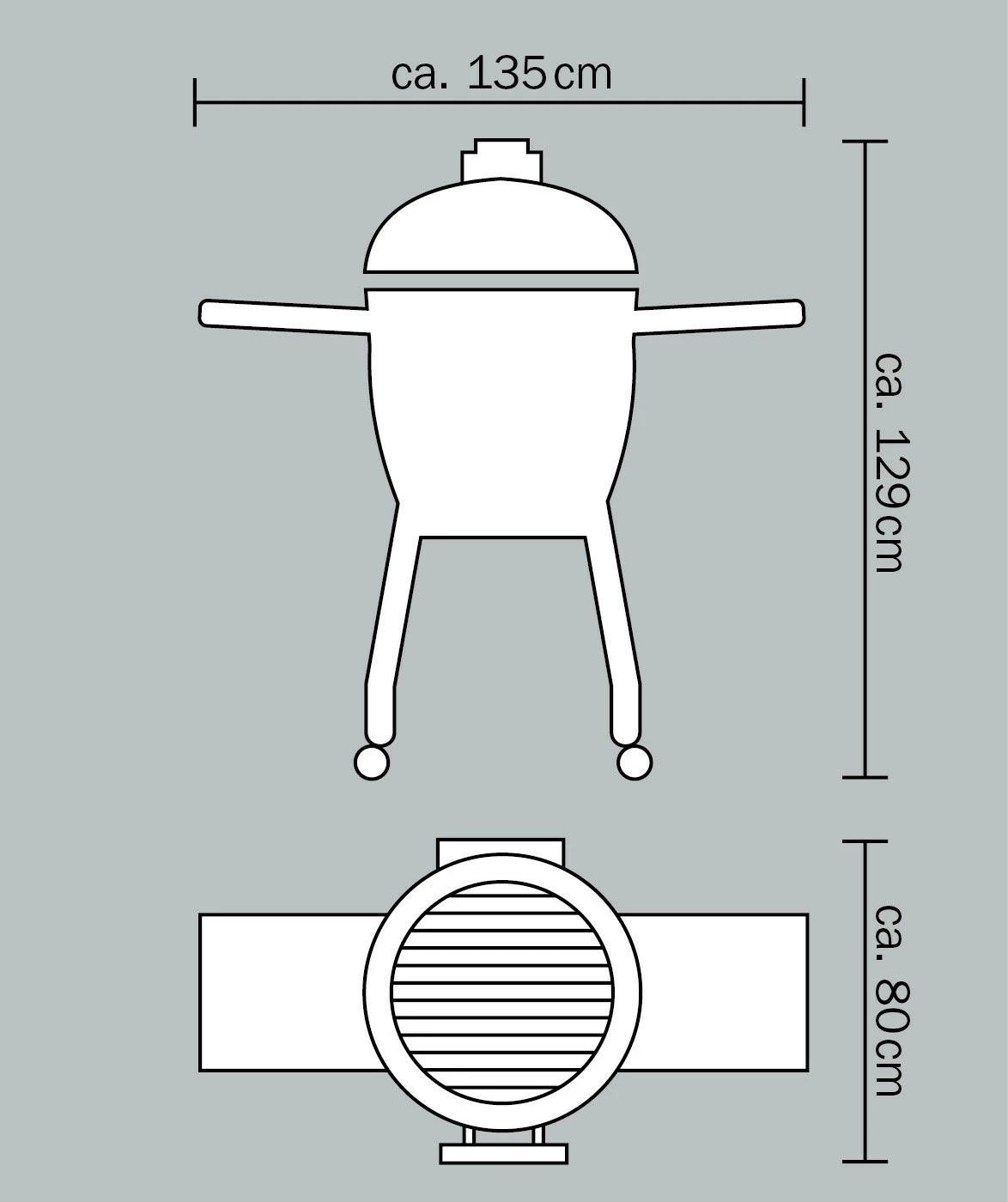 Monolith Grill LeChef Red Mit Gestell Und Seitentischen MG23R - Set - Auslaufmodell 20 Monolith Grill LeChef Red Mit Gestell Und Seitentischen MG23R - Set - Auslaufmodell – Bild 18