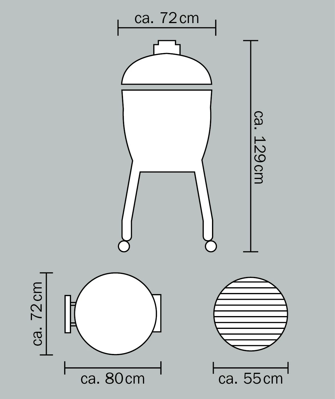 Monolith Grill LeChef Red Mit Gestell Und Seitentischen MG23R - Set - Auslaufmodell 19 Monolith Grill LeChef Red Mit Gestell Und Seitentischen MG23R - Set - Auslaufmodell – Bild 17