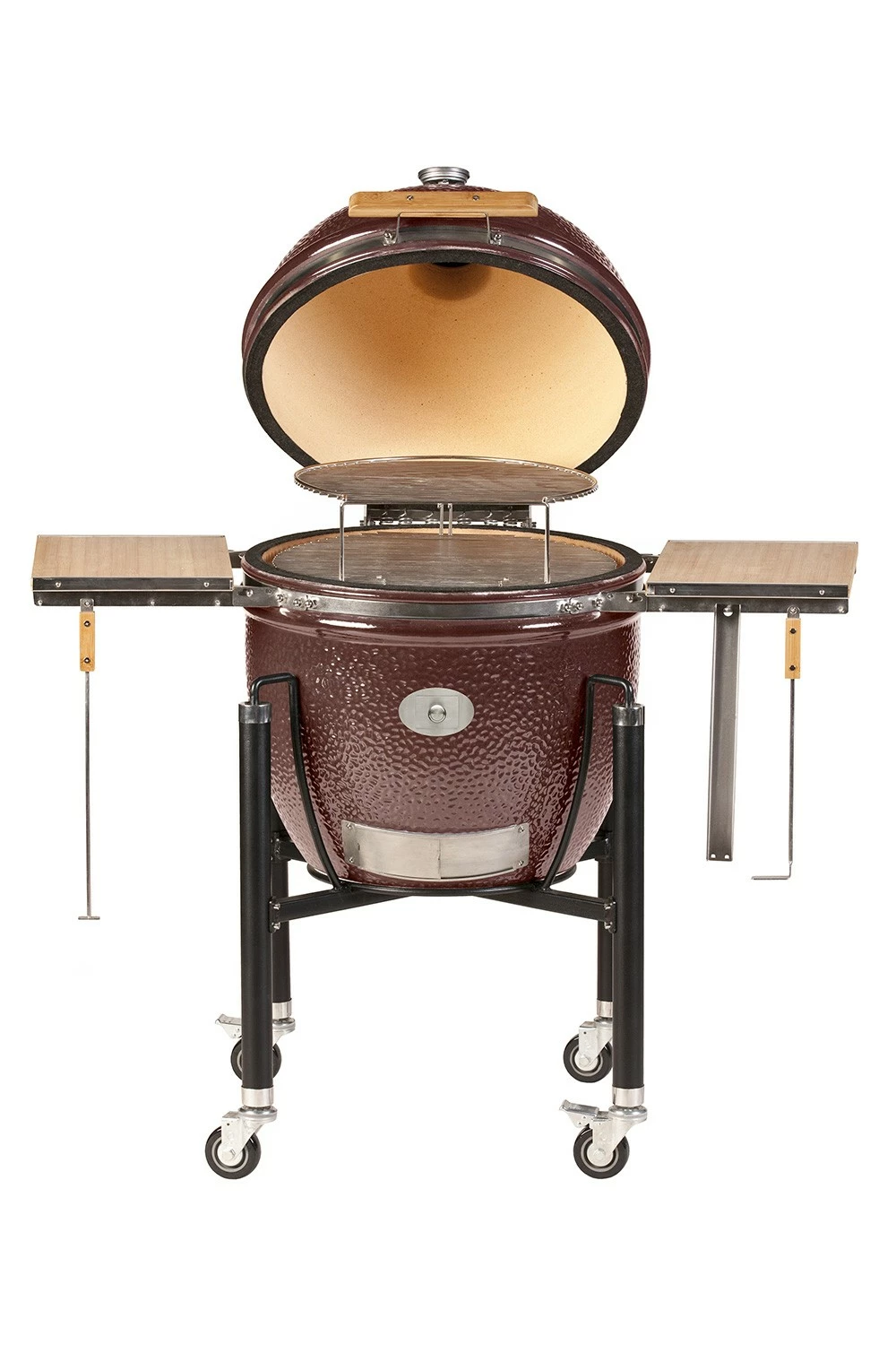 Monolith Grill LeChef Red Mit Gestell Und Seitentischen MG23R - Set - Auslaufmodell 3 Monolith Grill LeChef Red Mit Gestell Und Seitentischen MG23R - Set - Auslaufmodell