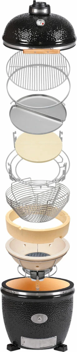 Monolith Grill LeCHEF PRO-Serie 1.0 Rot - OHNE Gestell Und Seitentischen