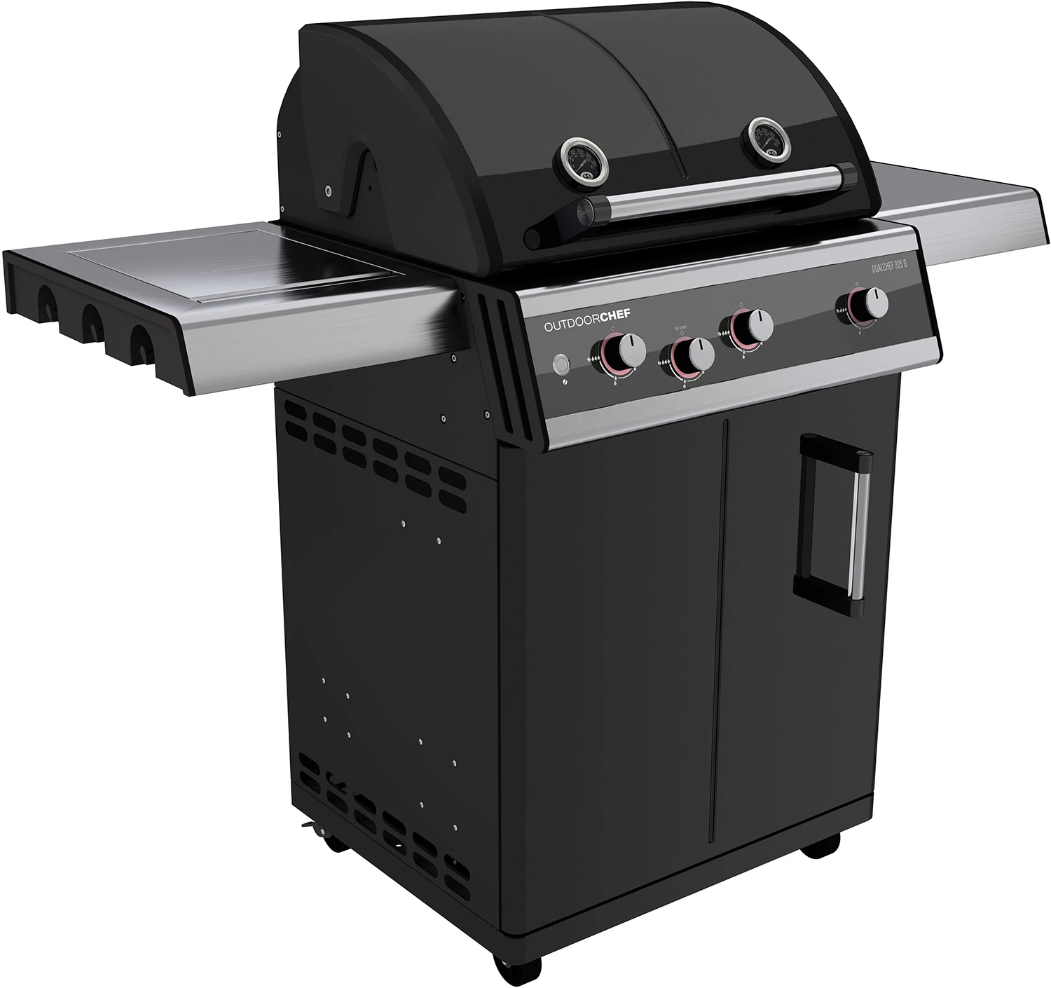 Outdoorchef Dualchef 325 G Gasgrill Mit Seitenkocher + BLAZING ZONE Infrarotbrenner + DGS Gusseisen Grillrost 2 Stk. + DGS Gemüse Grillrost 2 Stk. 6 Outdoorchef Dualchef 325 G Gasgrill Mit Seitenkocher + BLAZING ZONE Infrarotbrenner + DGS Gusseisen Grillrost 2 Stk. + DGS Gemüse Grillrost 2 Stk. – Bild 4