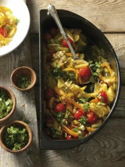 Outdoorchef Gourmet Halbmond Kochset / Grillschalen Porzellanemailliert / 2 Teilig -Grillfuerst Speichern outdoorchef gourmet halbmond 18 211 72 e